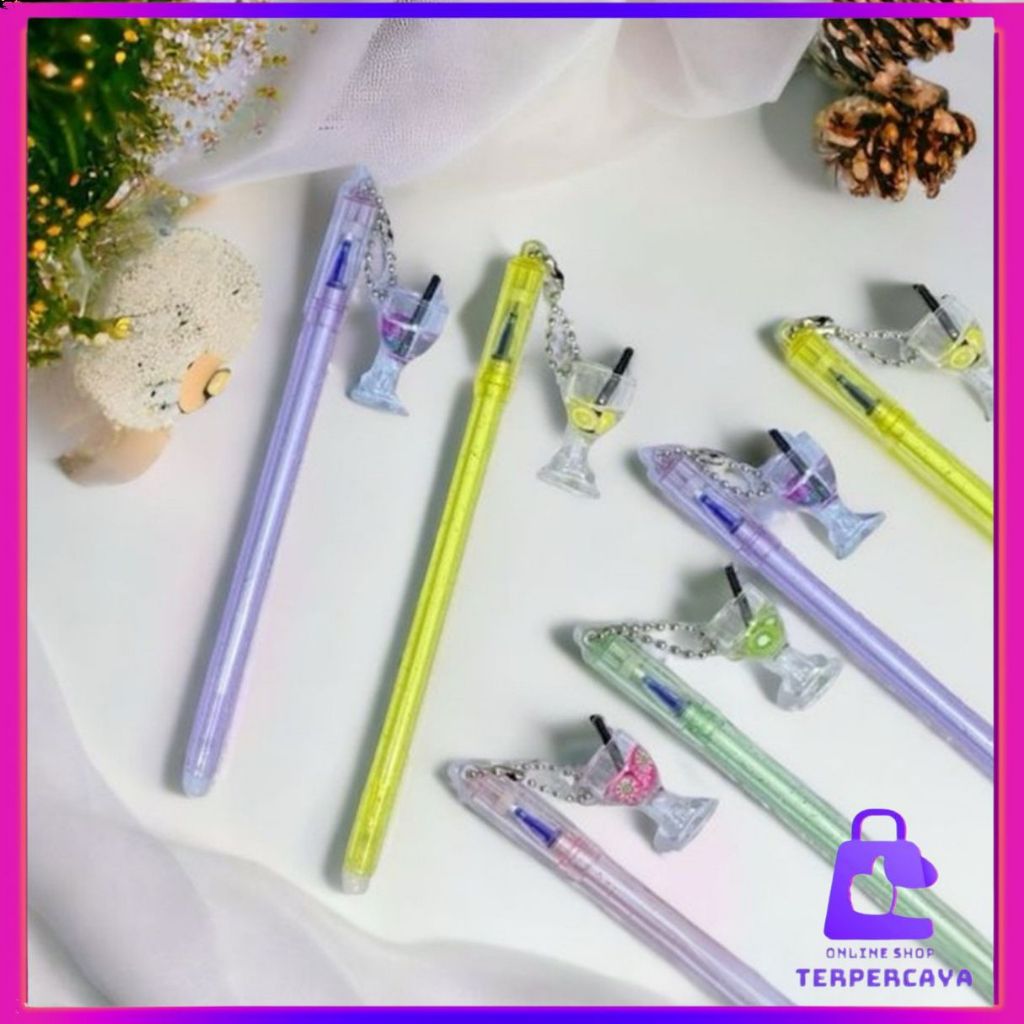 

OST Pulpen Lucu Aesthetic Pulpen Gelas Juice Fancy Pen Gantungan Minuman Cocktail Bolpoint Karakter Minuman Cangkir Pena Gel Bolpen Unik Alat Tulis Kantor Gel Karakter