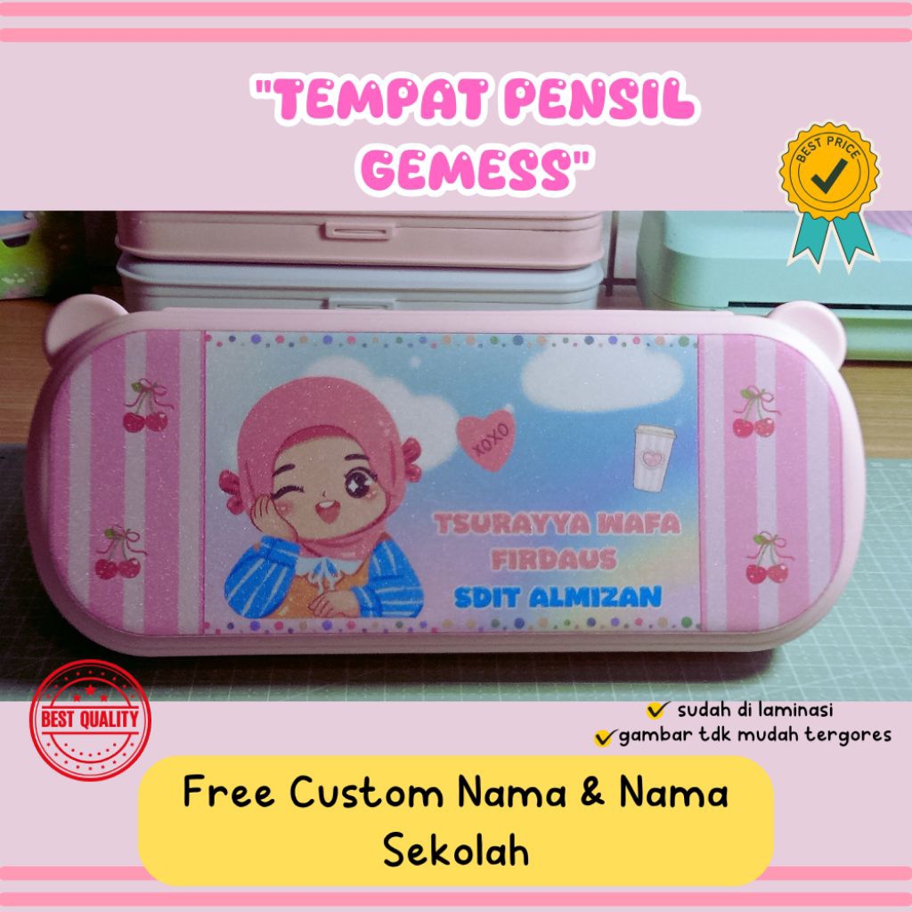 

TEMPAT PENSIL GEMESSS | FREE CUSTOM NAMA