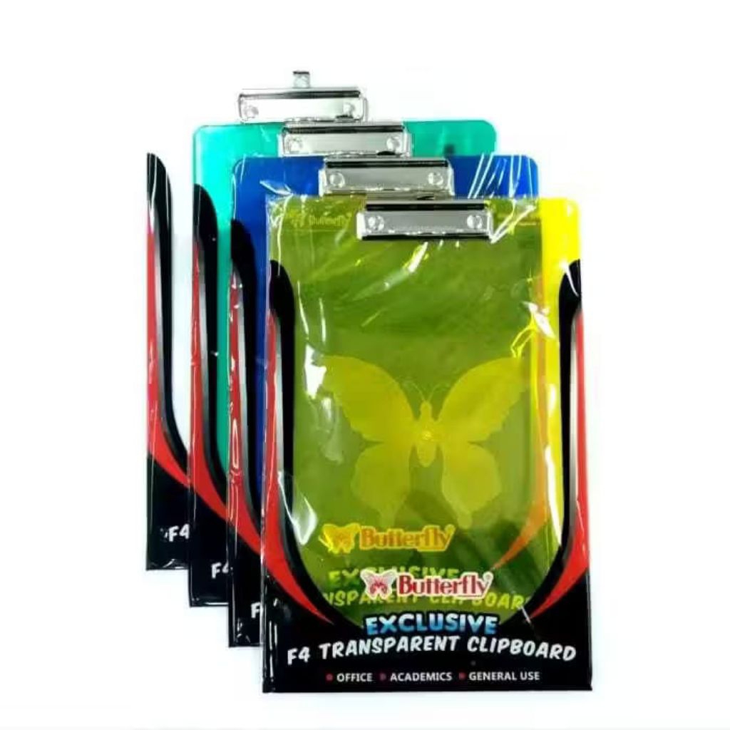 

PAPAN JALAN BUTTERFLY F4 / PAPAN UJIAN / CLIPBORD MIKA TRANSPARAN