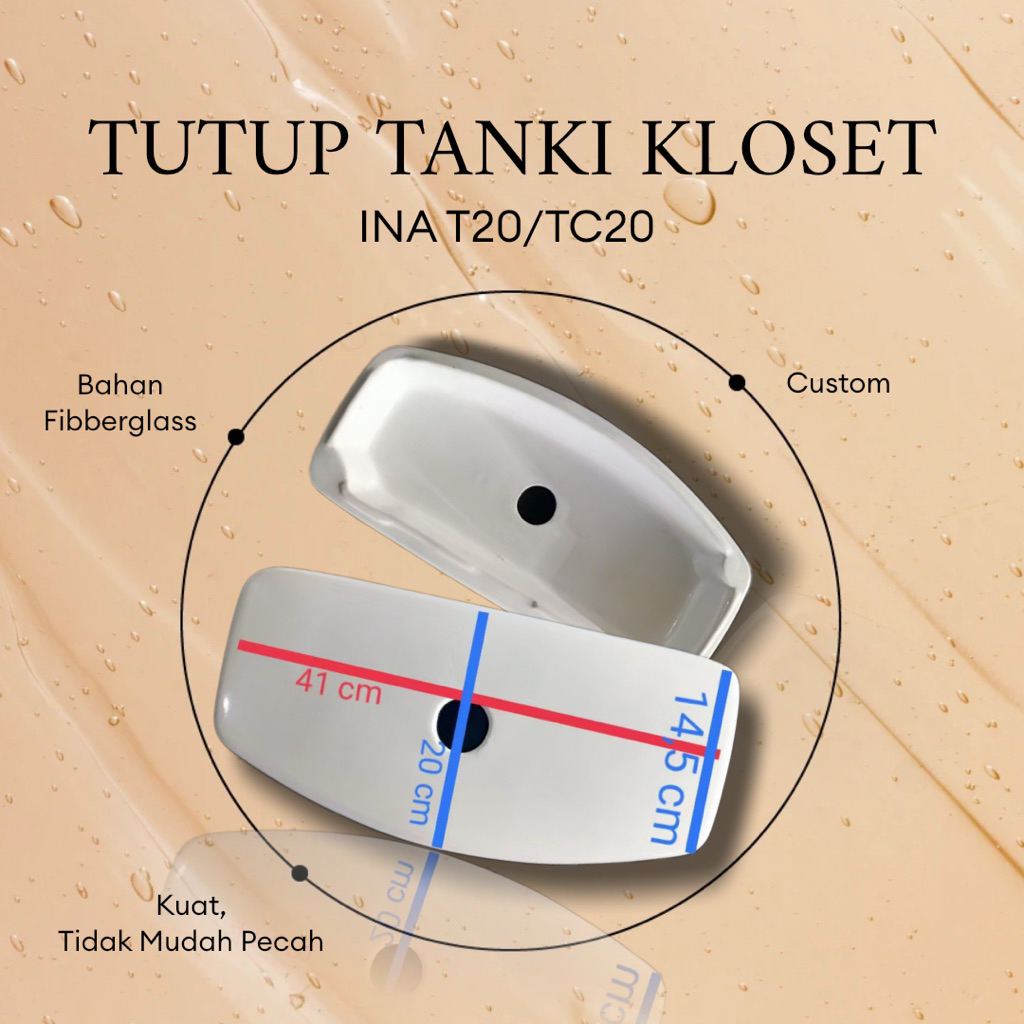 TUTUP TANKI KLOSET INA T20/TC20