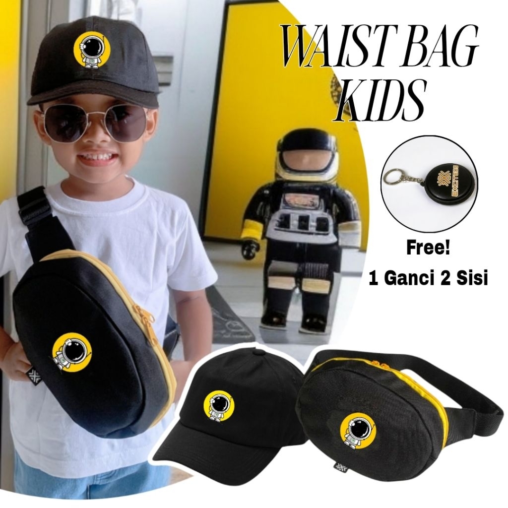 Tas Pinggang Anak Laki Laki Motif Batman Minion Astronout