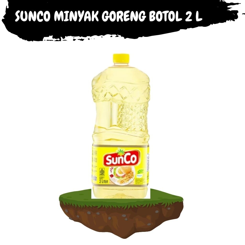 

SUNCO SANKO SUNKO MINYAK GORENG KELAPA SAWIT KEMASAN BOTOL PLASTIK 2 LITER PALING BENING JERNIH NON KOLESTROL HALAL 100% T_NIAStore