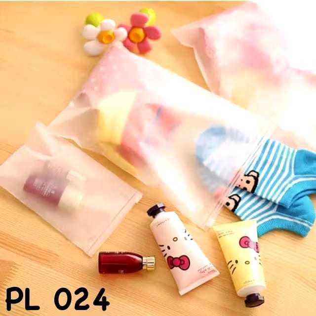 Plastik Travelling Zipper Stroage Bag Polos