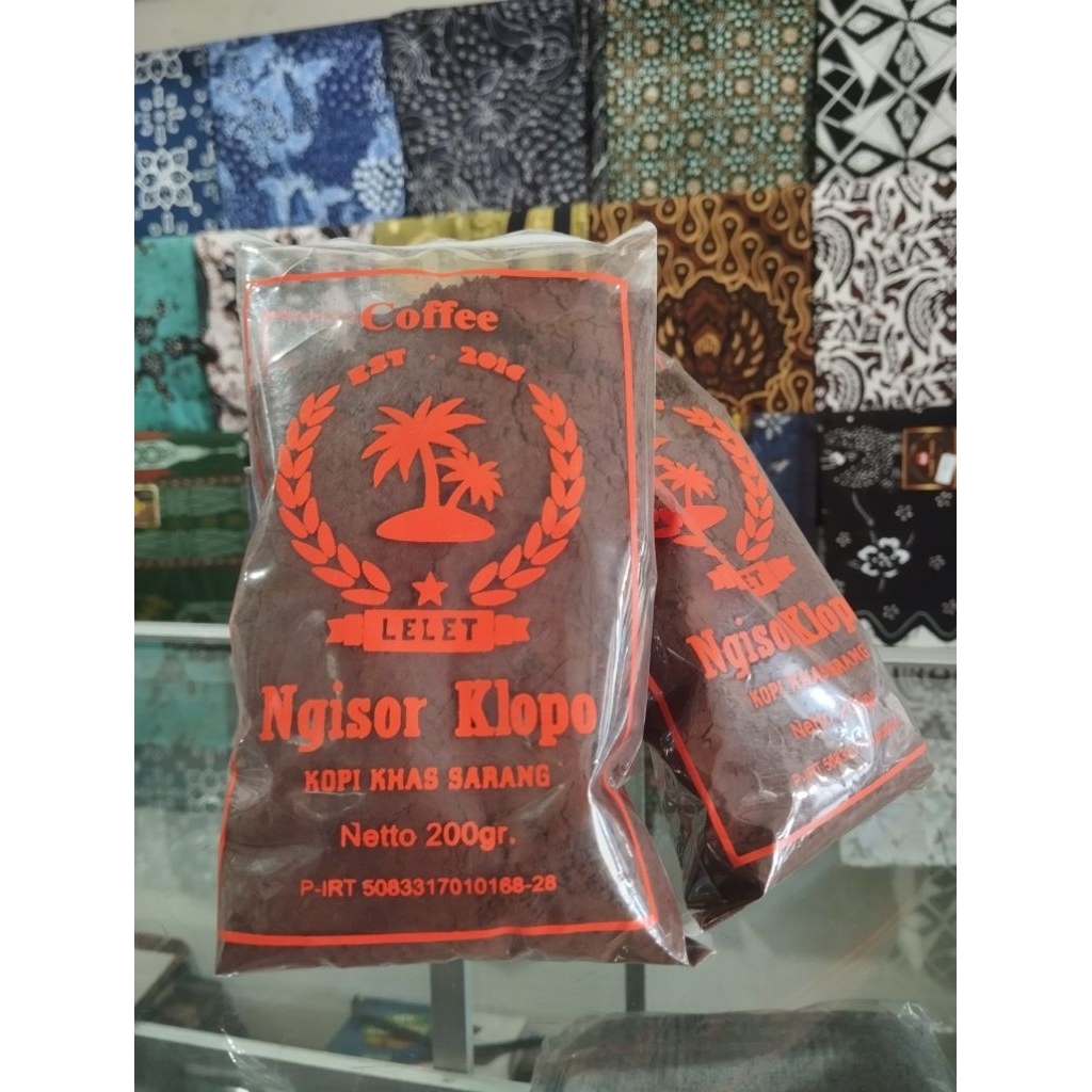 

KOPI LELET - kopi lelet Ngisor klopo 200g - kopi khas sarang