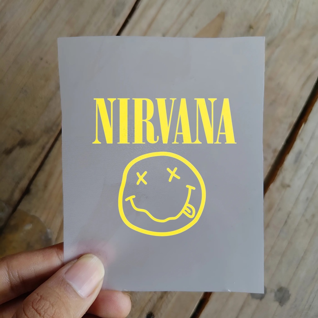 BA1 SABLON SETRIKA SABLON DTF LOGO BAND UKURAN 8X8 CM BAJU KAOS DISTRO PRIA WANITA ANAK BALITA NIRVA