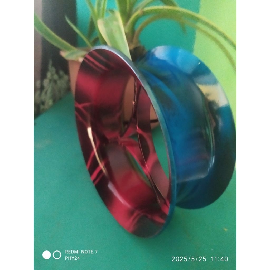 SENSASI bladu unik gulungan layang layang merah biru motif 4'inch