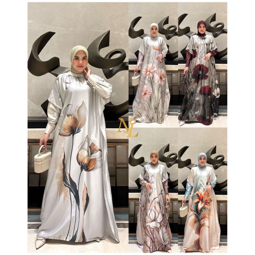 Ready DANIA NunuLolo SALWA NunuLolo NADIA NunuLolo Abaya Dress by NunuLolo Gamis Muslim Original