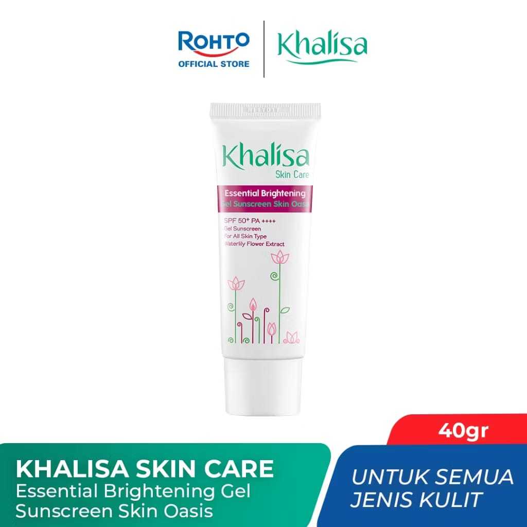KHALISA ESSENTIAL BRIGHTENING UV SKIN OASIS GEL SUNSCREEN / SUNSCREEN KHALISA SPF 50