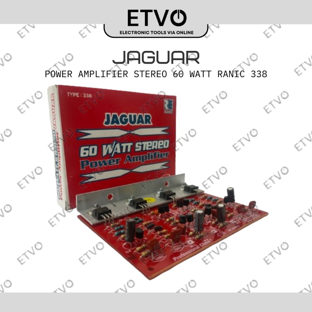 Ranic Power Amplifier 60Watt Stereo Jaguar RE 338