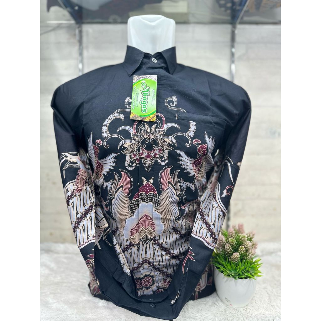 Batik Premium Long Sleeve IIN COLLECTION || Black