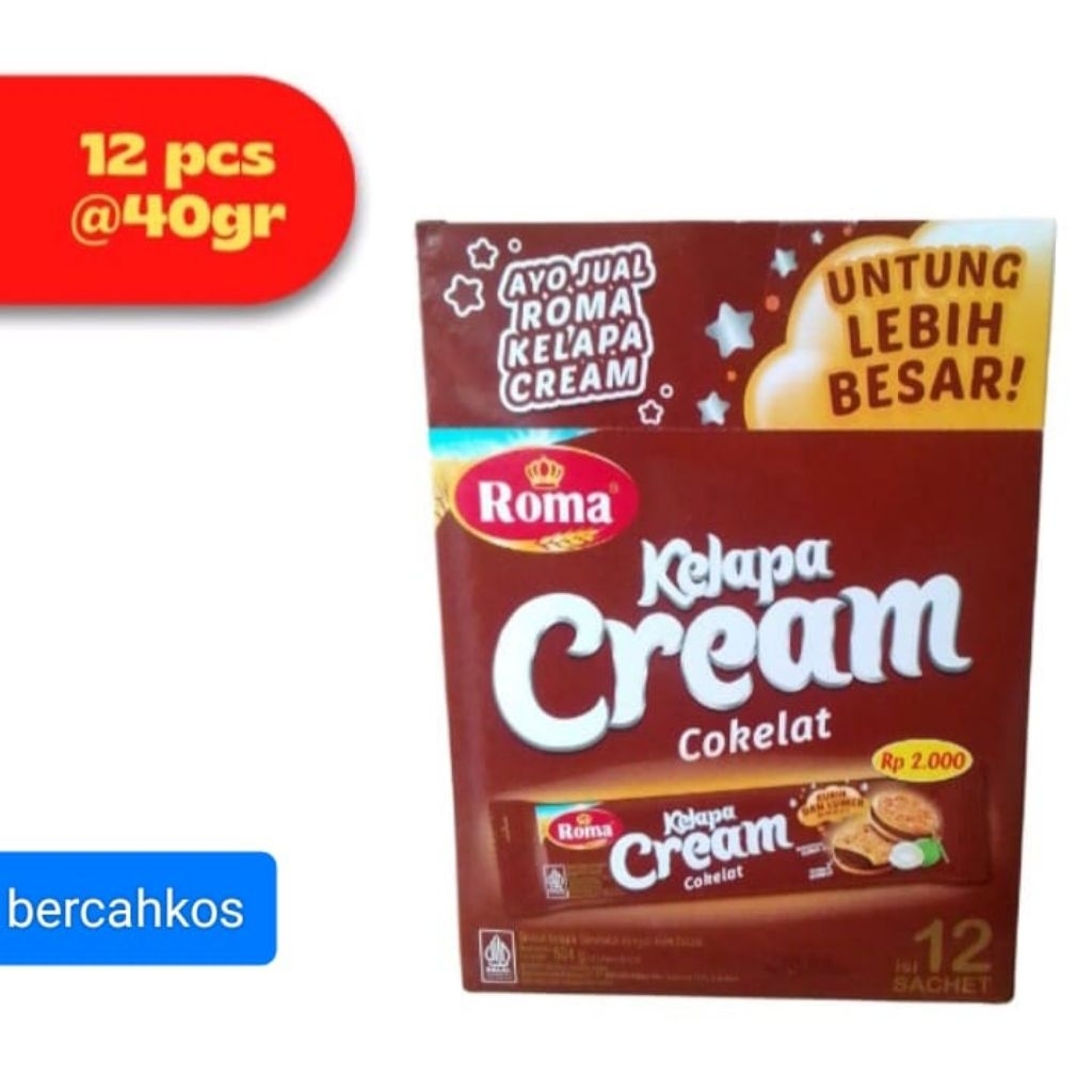 

cream kelapa coklat 1 box isi 12pcs