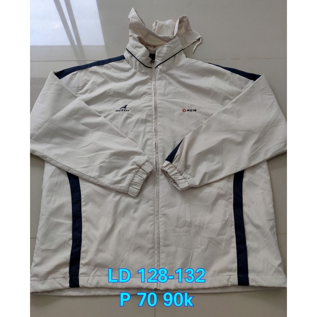Jaket Activ White Hidden Hoodie
