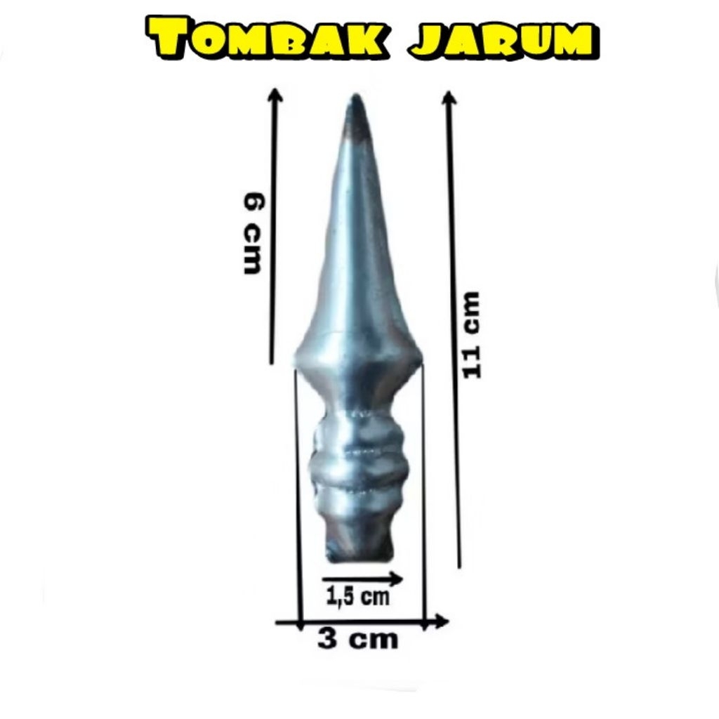 Tombak Jarum Ornamen Pagar Bahan Plat Besi