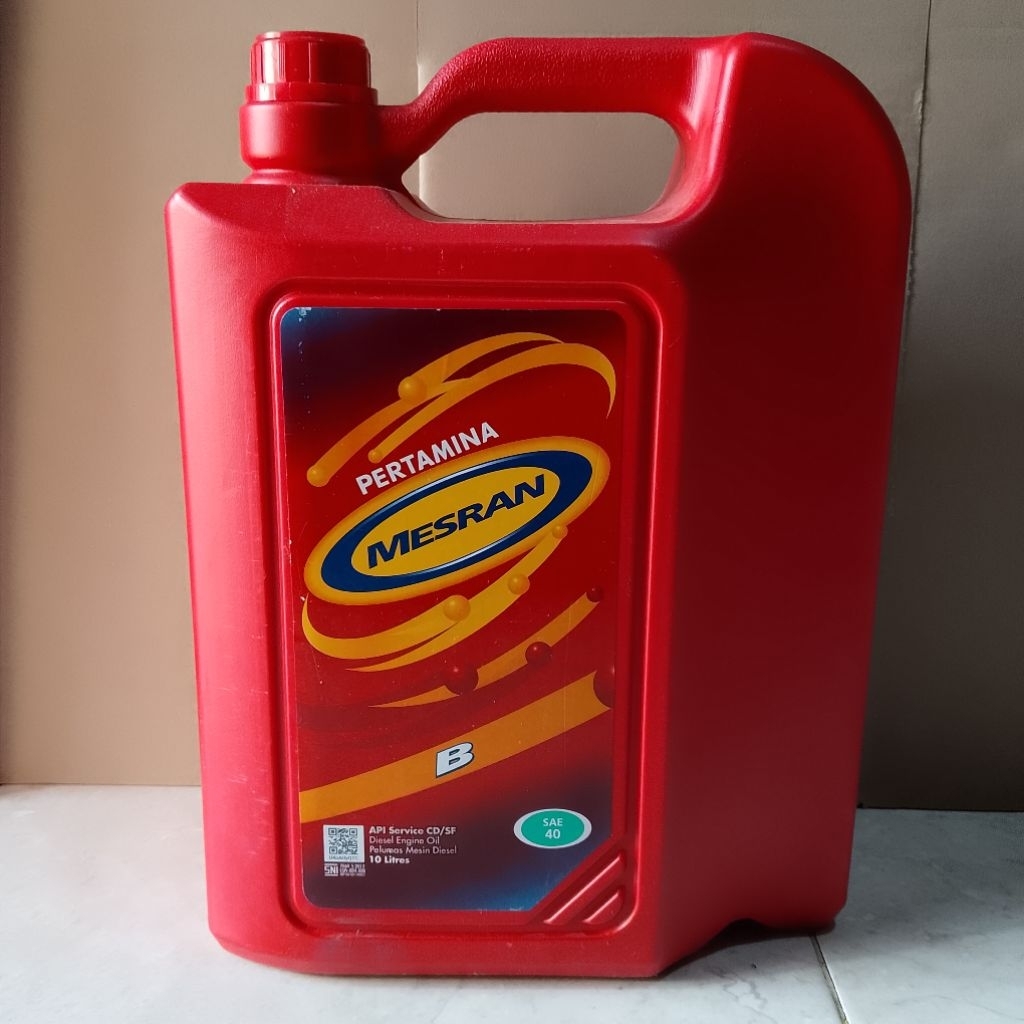 OLI MESIN DIESEL MESRAN B 10 LITER SAE 40 OLI PELUMAS MESIN DIESEL
