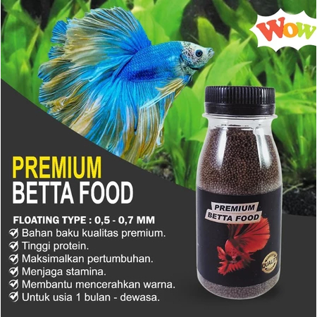 Pelet Ikan Cupang Premium - Pertumbuhan dan Mutasi Warna