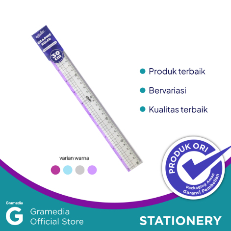 

Gramedia Cirebon - ESTUDEE GRAPHIC RULER 30CM PURPLE ES-R030 / Penggaris 30CM