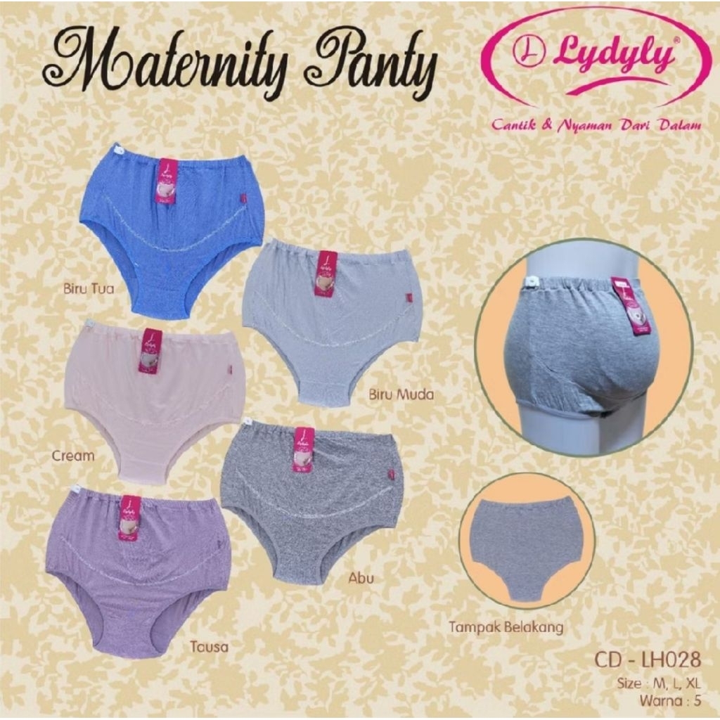 Celana Dalam Hamil Lydyly LH028 | CD Maternity Lidily | Katun Nyaman Adem CD jumbo Bumil