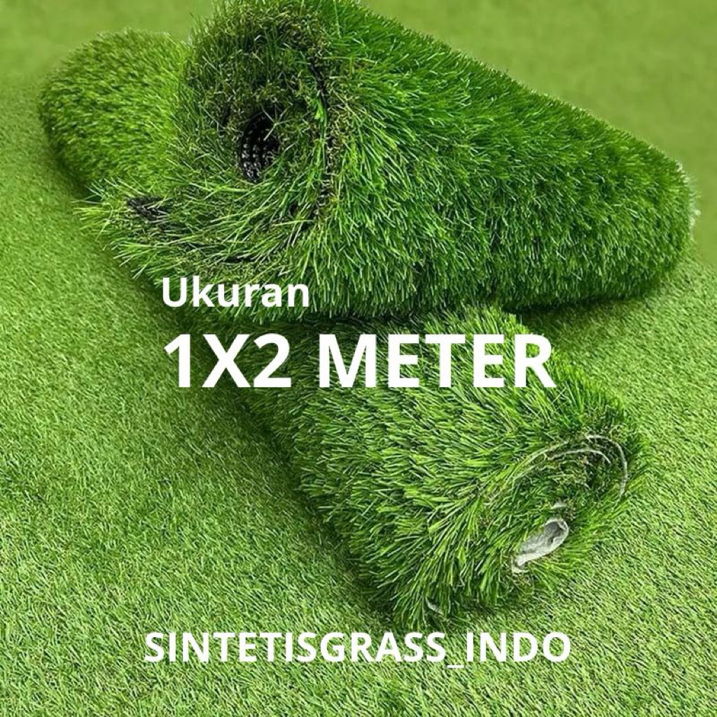 GROSIR RUMPUT SINTETIS 1 ROLL UKURAN 100X200 CM TERLARIS