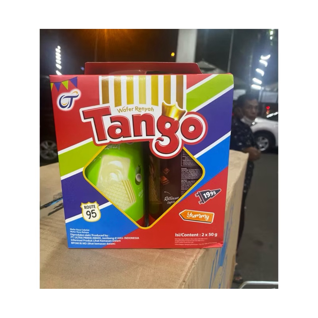 

Tango wafer renyah paket kaleng isi 2 x 50g