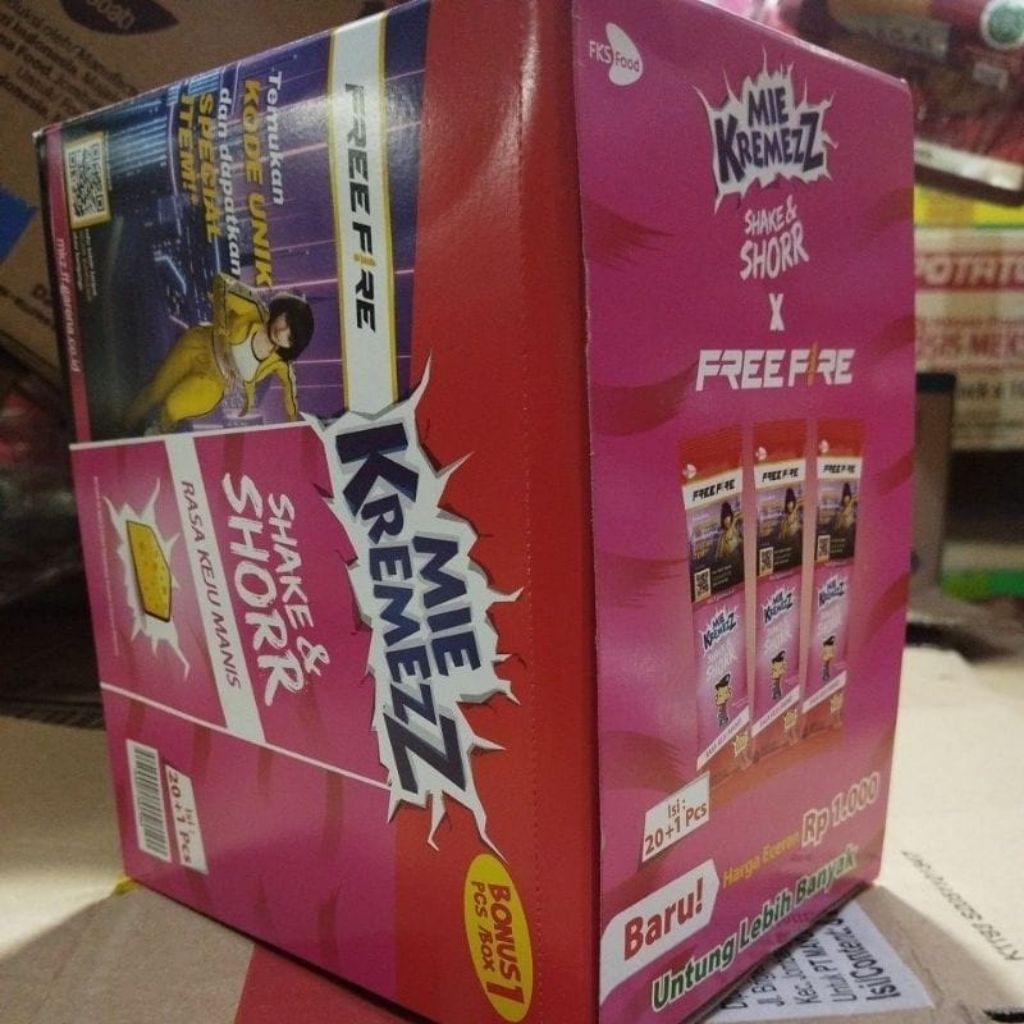 

mie kremezz rasa keju shor 1box