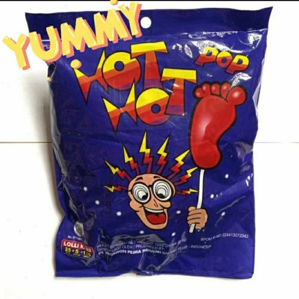 

permen hot pop bentuk kaki isi 25biji