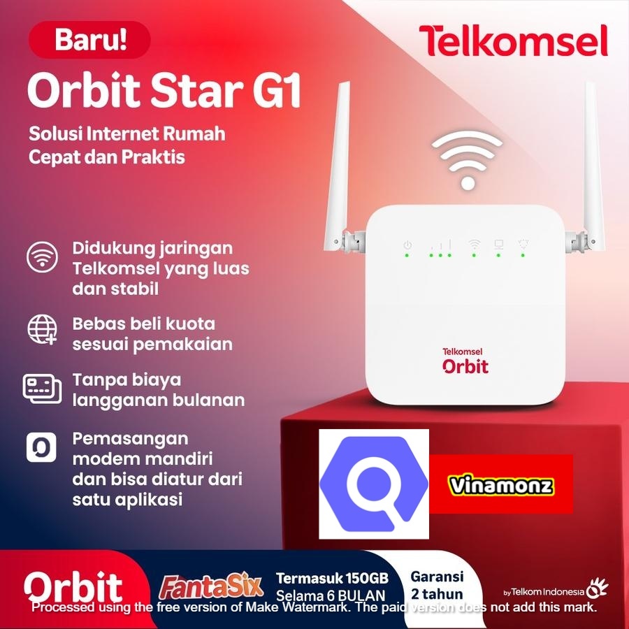 Modem HOME Router 4G MiFi WiFi Telkomsel Orbit STAR G1 MODEM WIFI 4G HIGH SPEED FREE TELKOMSEL 150GB