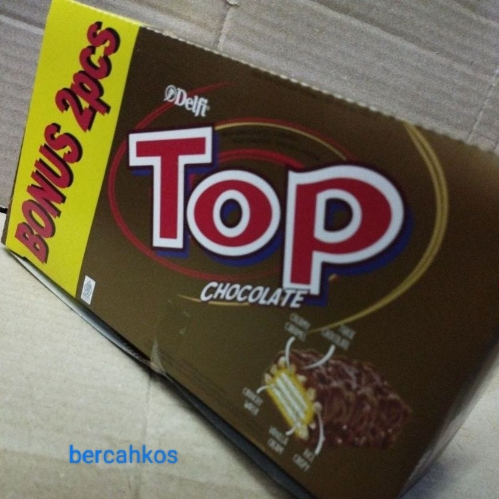 

wafer top 1 bang x isi 24pcs chocolate