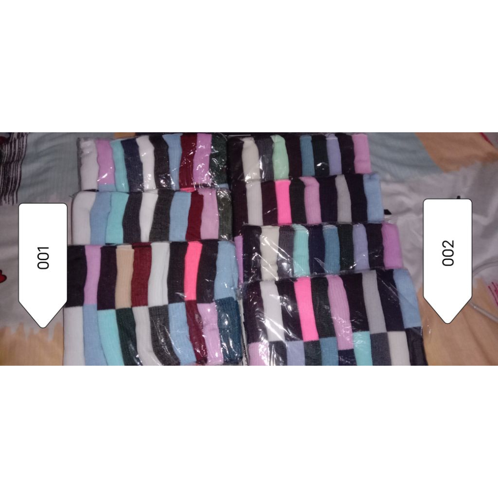 Inner hijab ciput rajut polos gabungan 2 warna (adem, simple dan nyaman).