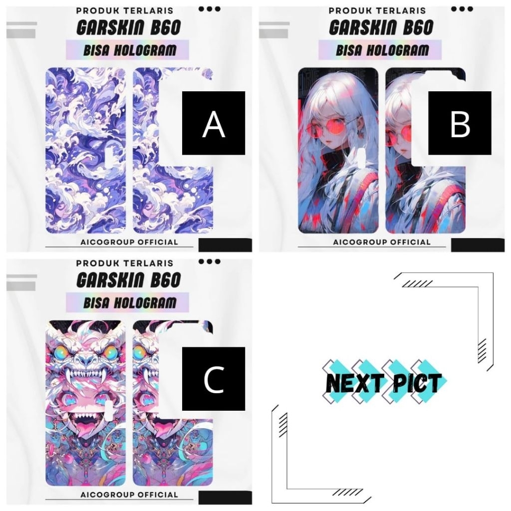 

Stiker Hologram & Non Hologram.