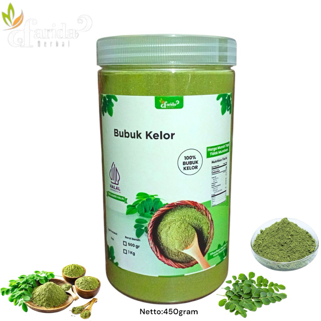 

Cahayadstore Daun Kelor Bubuk Organik 500Gram Kemasan Toples/Kelor Bubuk Murni 500Gram Bonus Lemon
