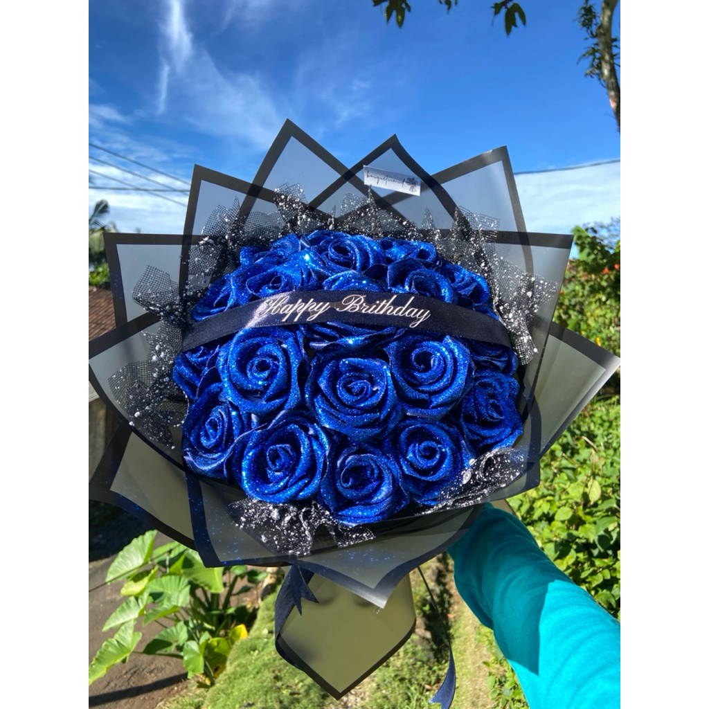 

buket bunga pita satin 19 tangkai/ buket bunga pita satin/buket hadiah /gift/ulang tahun/wisuda/graduation