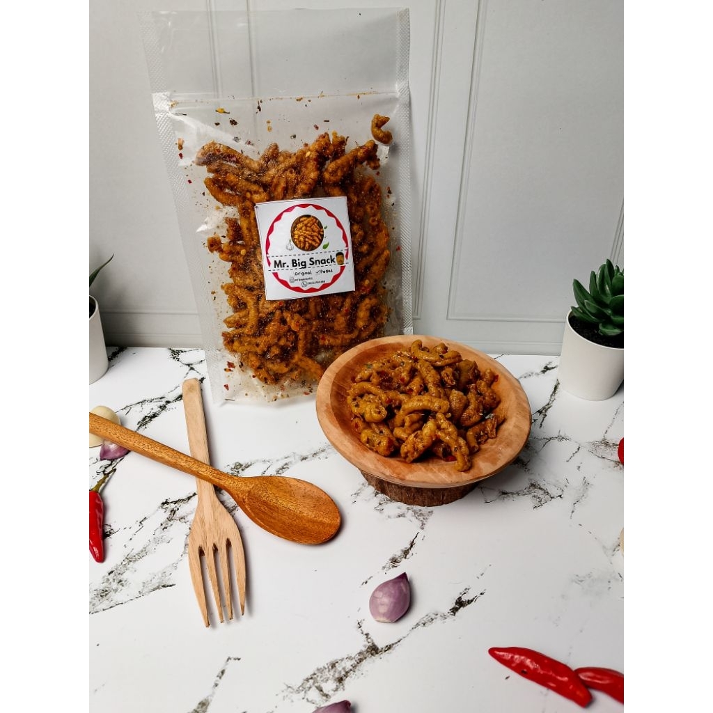 

Usus Ayam Crispy Pedas Daun Jeruk-500gr