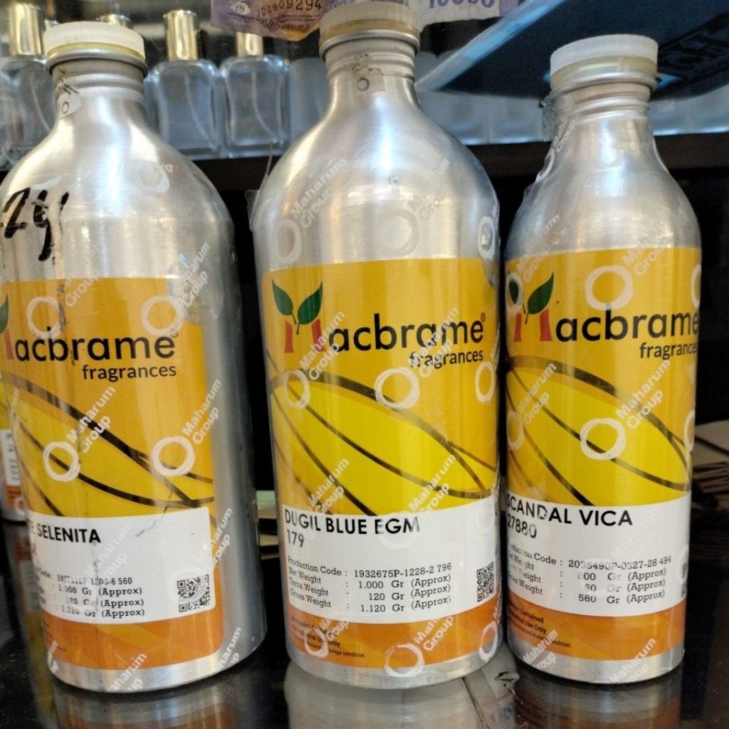 botol kaleng bekas parfum alumunium kondisi baru