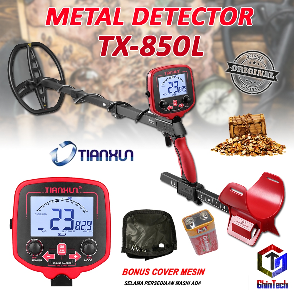 SUPER TIANXUN METAL DETECTOR TX850 PLUS TX 850  PLUS TX-850 PLUS MD 6450 MD-6450 Gold Silver Besi Al