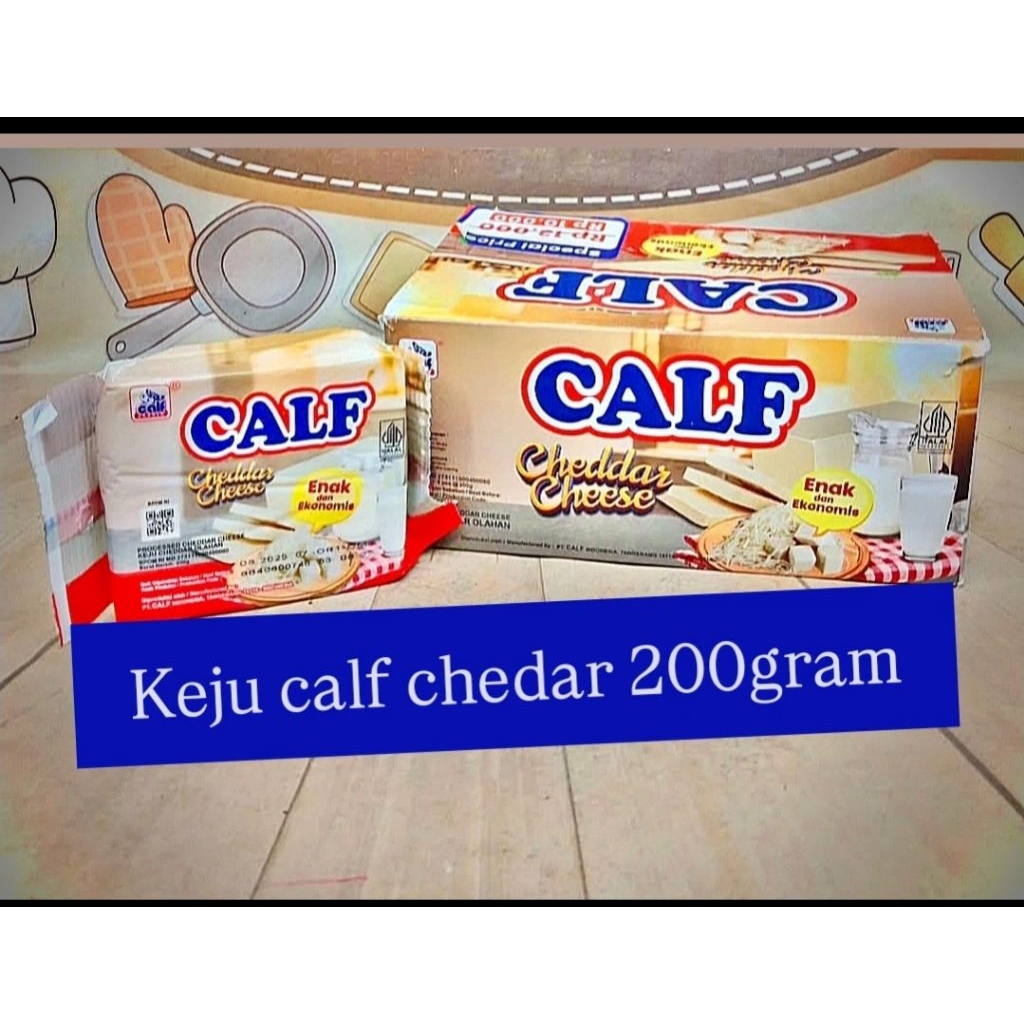 

Keju Calf cheeddar 200gram