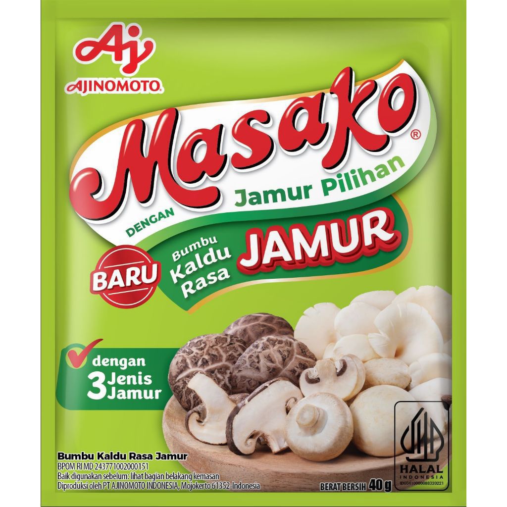 

MASAKO RASA JAMUR 40 G - PENYEDAP RASA