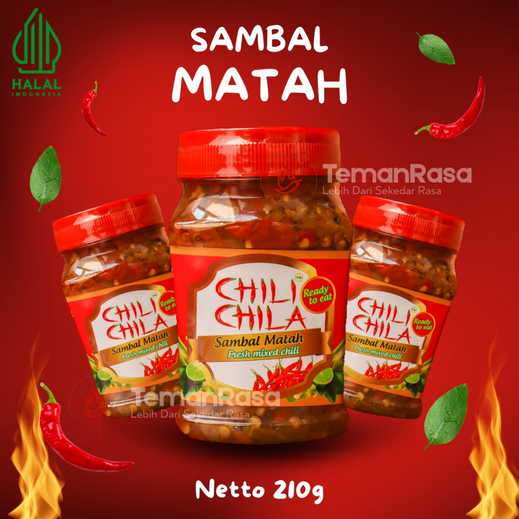

Chili Chila Sambal Matah Khas Bali 210 gr - Sambal Rumahan Halal Tanpa MSG