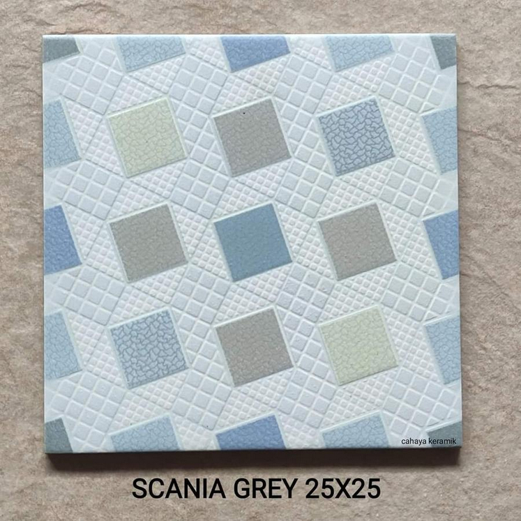Keramik Lantai Kasar 25x25 Accura Scania Grey | Keramik Lantai Kamar Mandi | Keramik Murah Palembang