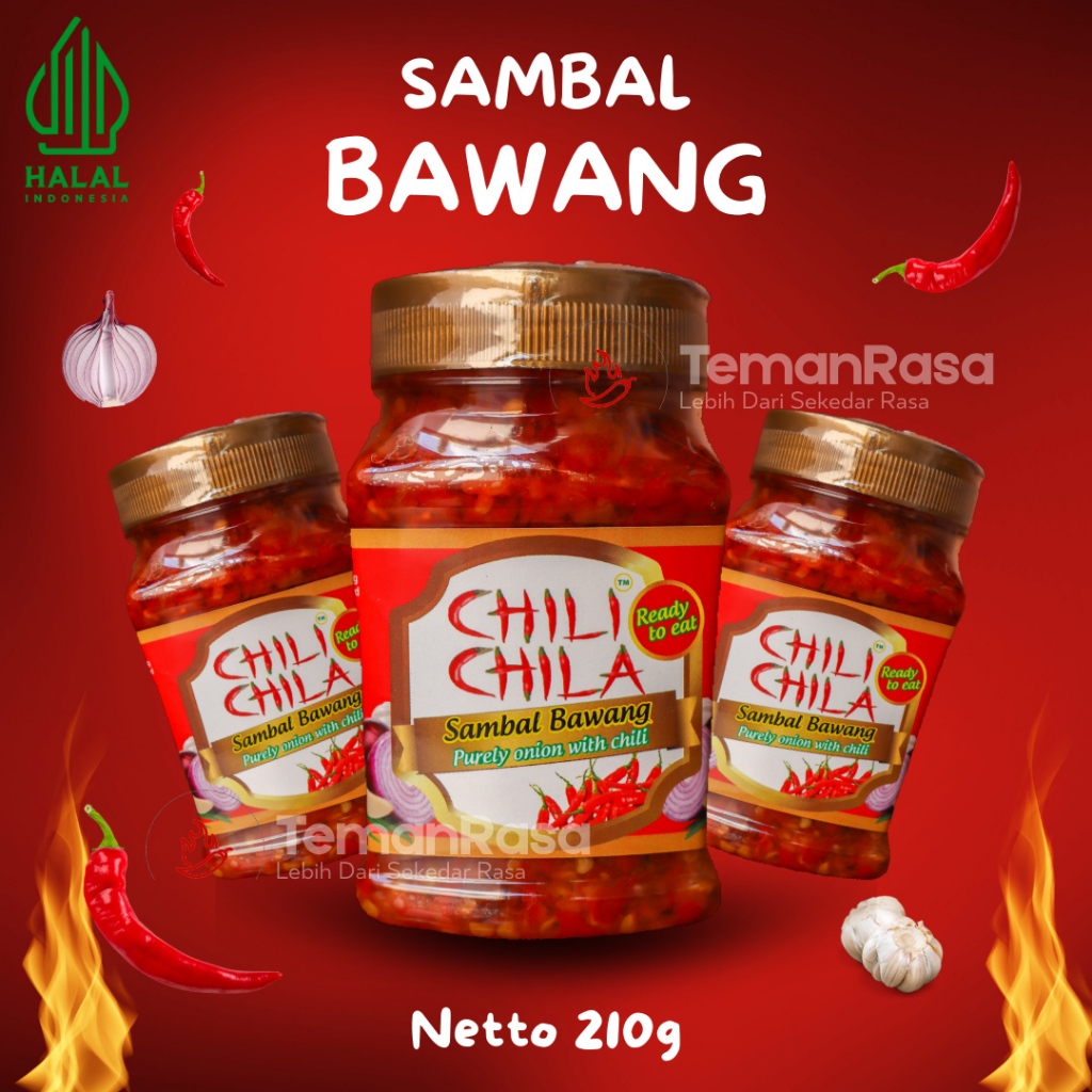 

Chili Chila Sambal Bawang 210 gr – Sambal Rumahan Halal, Tanpa MSG