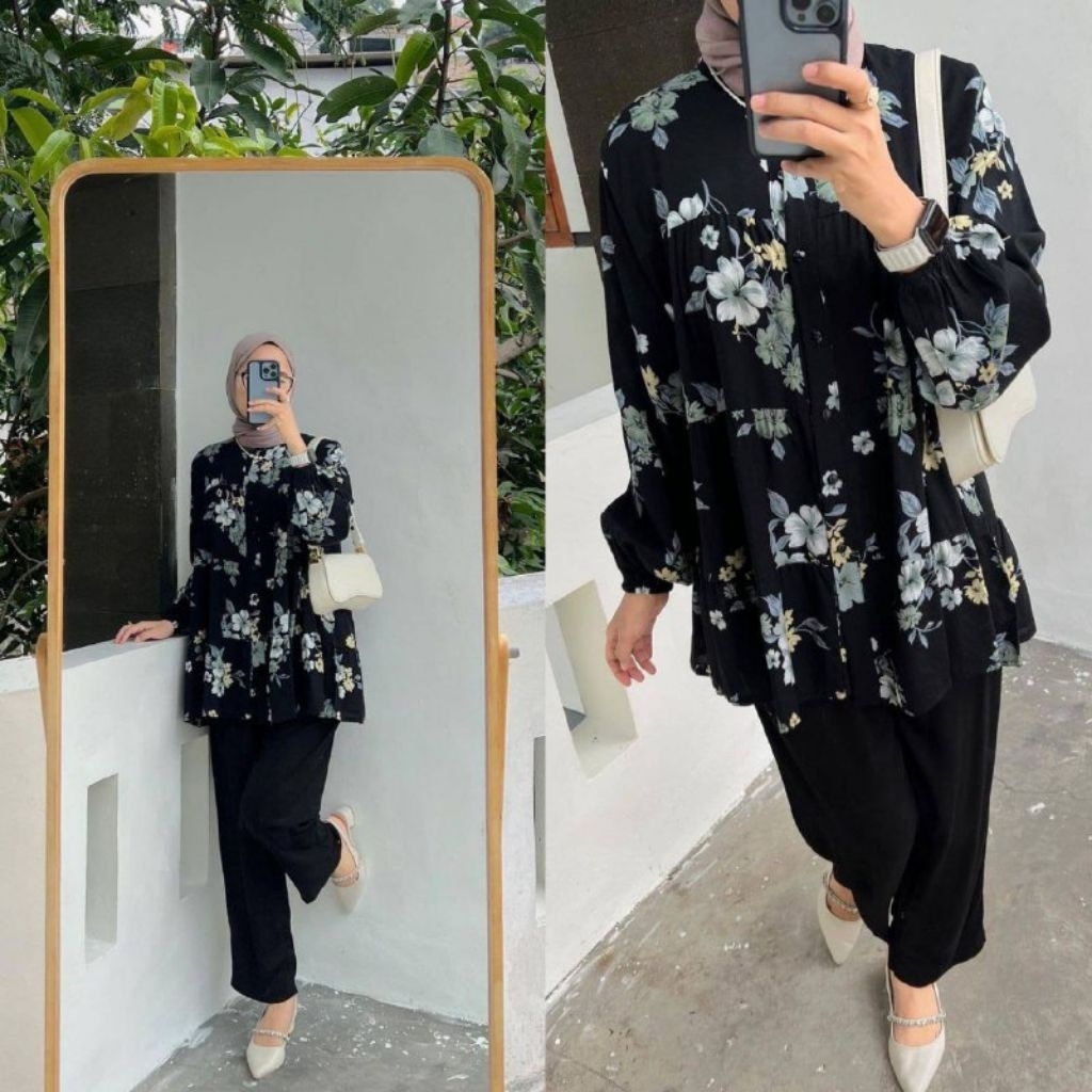 Setelan wanita Jumbo // MEERA ONE SET VIRALL