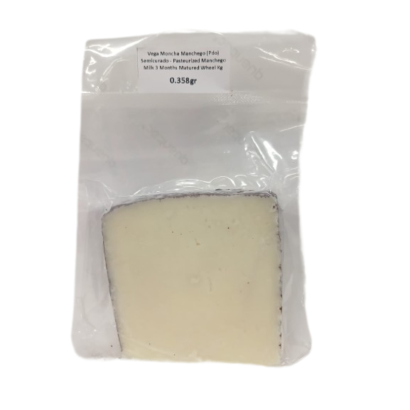 

Vega Moncha Manchego Semicurado – Keju susu pasteurisasi Domba Spanyol [±136–358g]