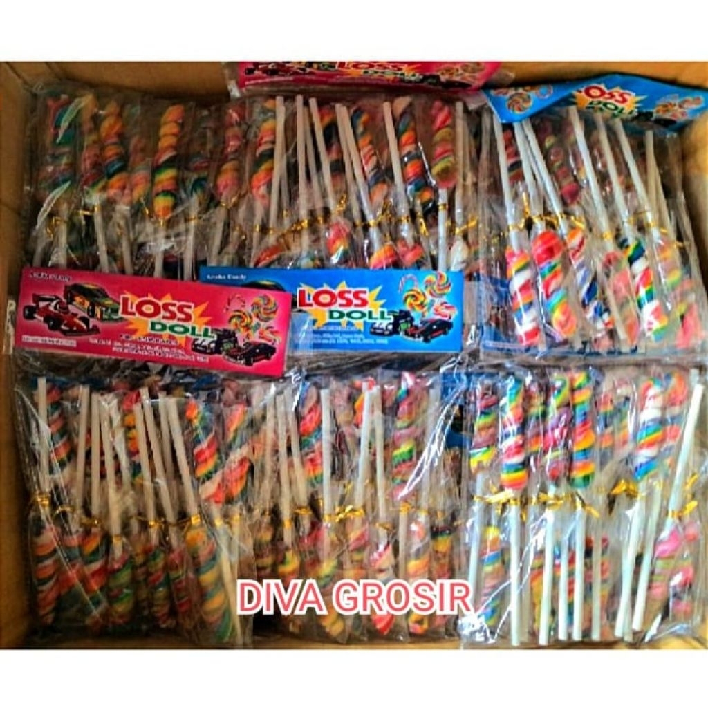

GROSIR 1 KARTON PERMEN LOLIPOP ULIR ISI 50 PACK