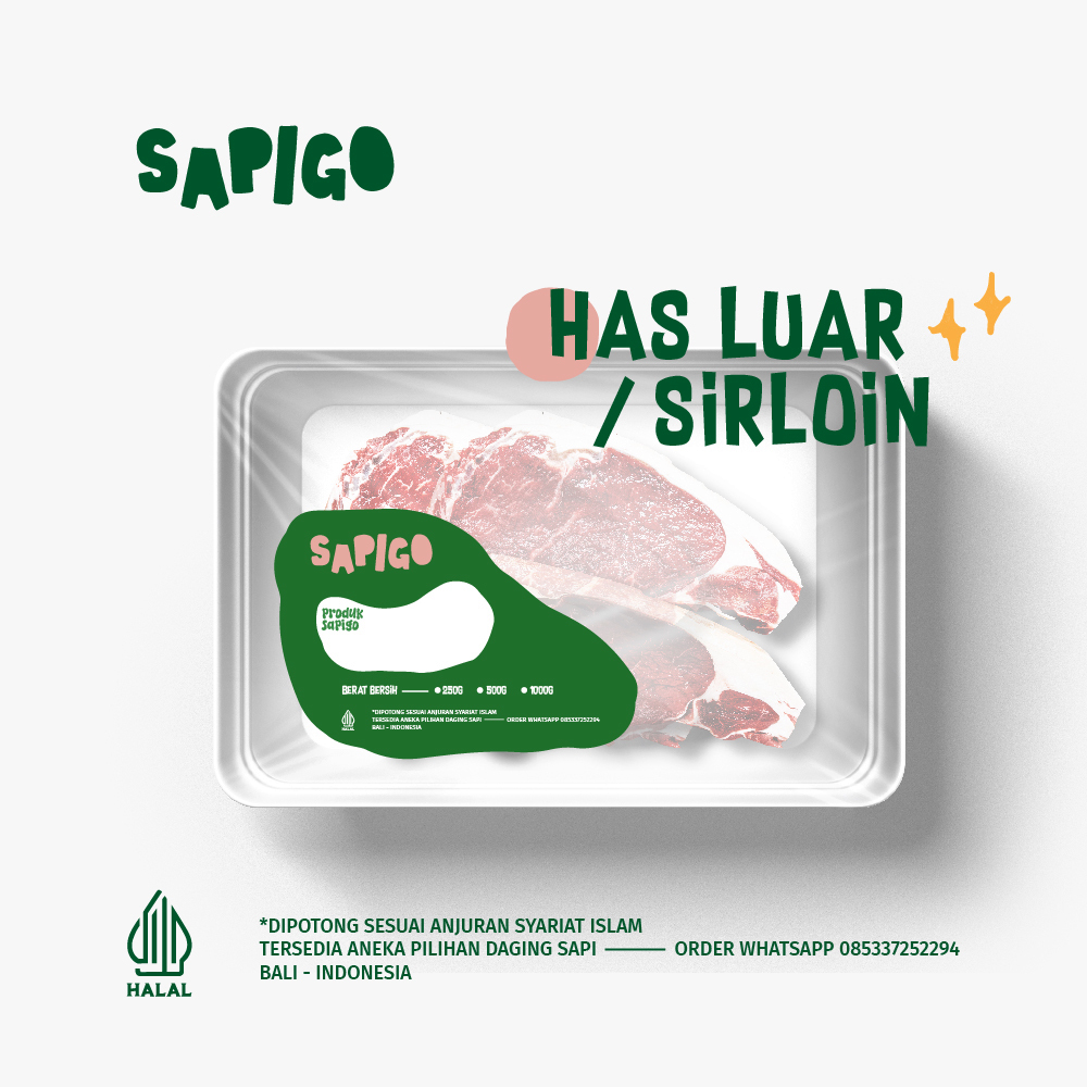 

SAPIGO - Daging Sapi Has Luar (Sirloin) 250g-1kg
