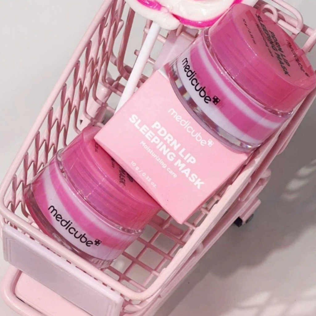 [READY STOCK - HARGA PROMO] Medicube PDRN Lip Sleeping Mask 10 Gr Lip Balm Melembabkan Bibir Lip Glo