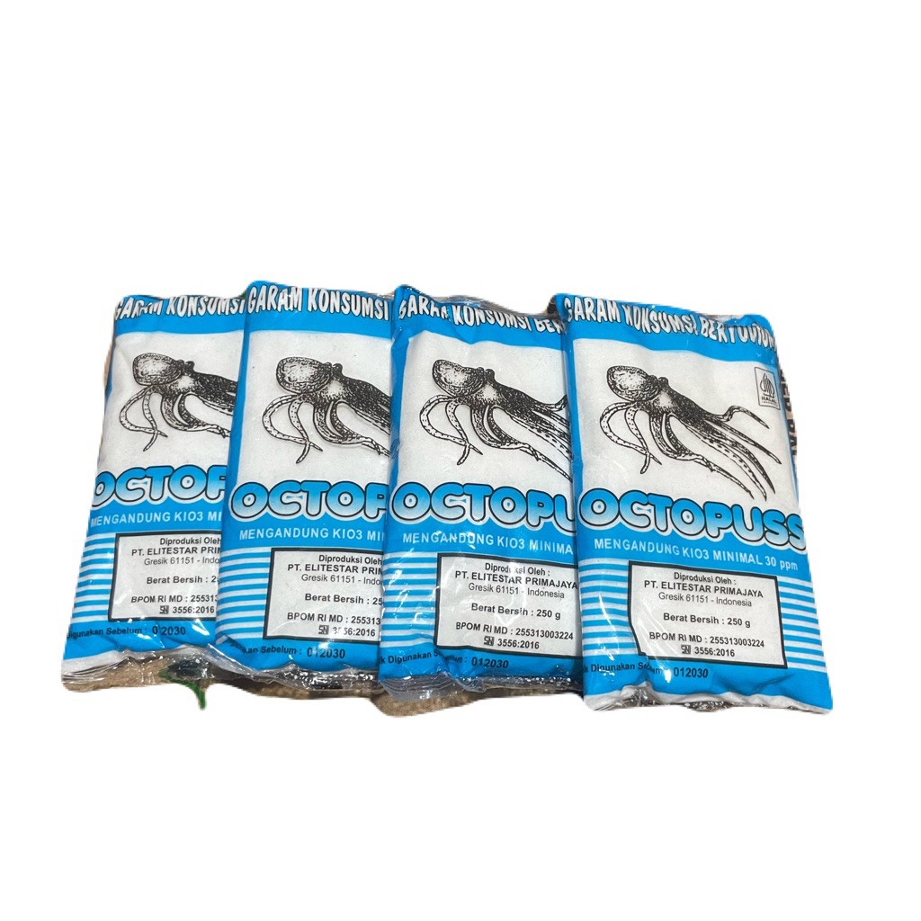 

garam halus octopuss 250gram / garam masak beryodium