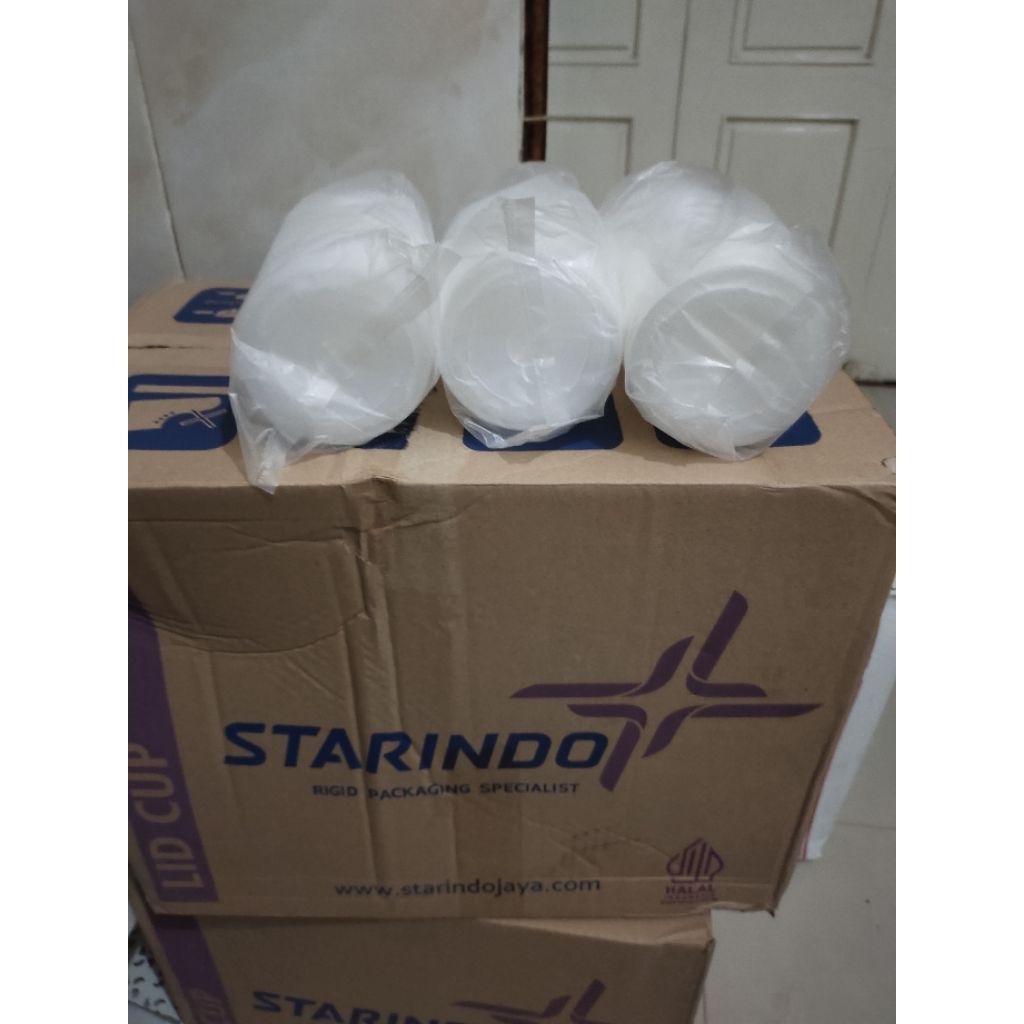 TUTUP CUP STARINDO TUTUP DATAR 10oz -16oz TERLARIS