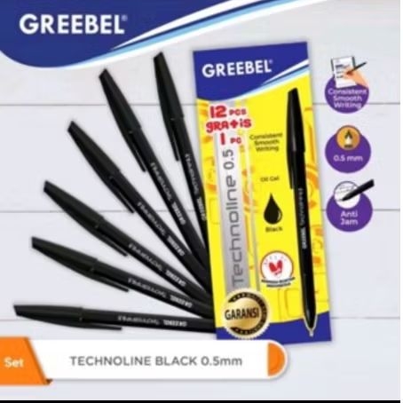 

Pulpen Greebel TECHNOLINE 0,5mm (1 Pack/12 Pcs + 1 Pcs)