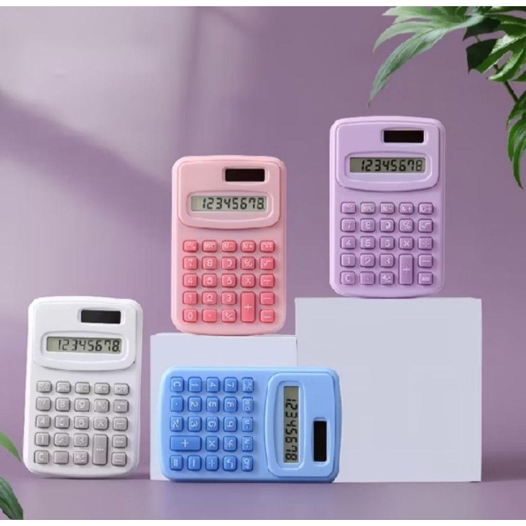 

Kalkulator Mini 8 Digit / Kalkulator Saku Macaroon / Kalkulator Saku 8 Digit Portable