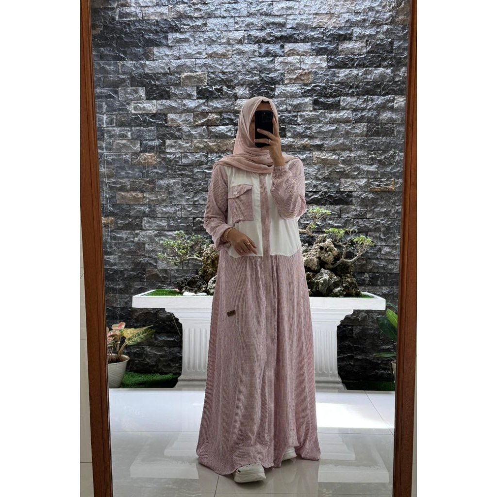 Gamis PINK KATUN/Gamis Twill Uniqlo/Dres adem