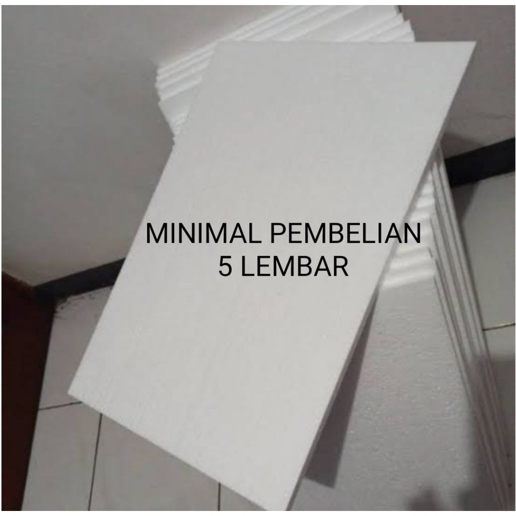 

D13 - PAPAN STEROFORM GABUS LEMBARAN TEBAL 4 CM UKURAN 100 X 50 CM